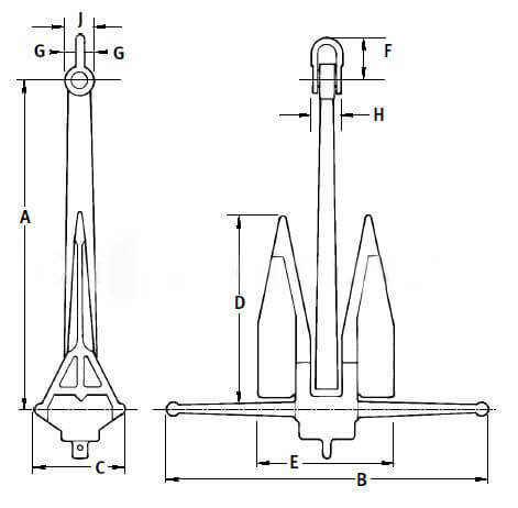 Workboat Anchor drawings