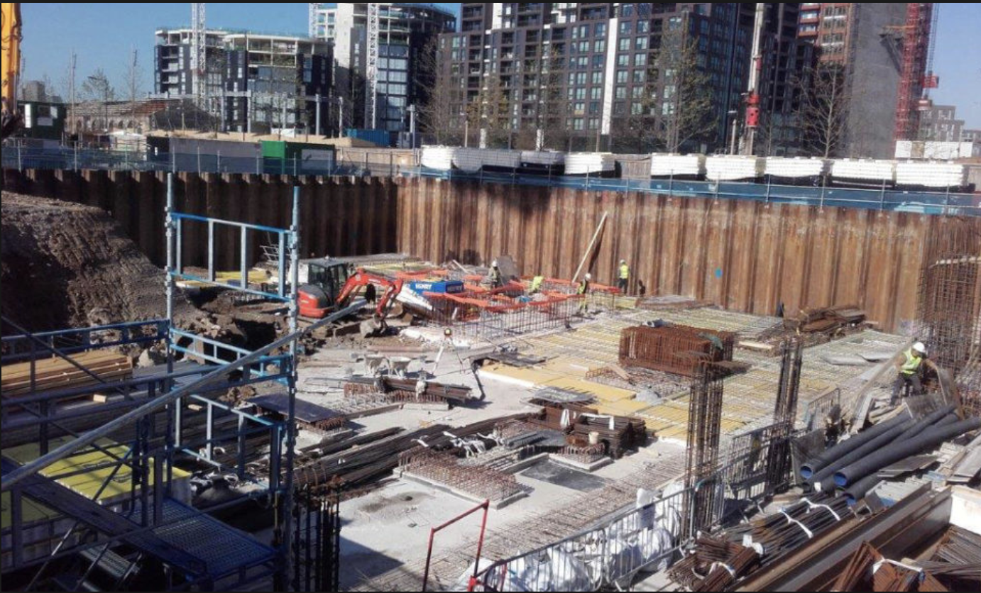 Application of combined steel sheet pile (HSW) in foundation pit in soft soil area
